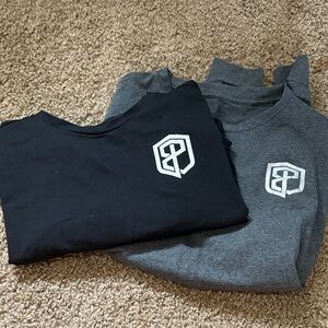 Born Primitive Black & Gray Logo Crewneck Tops